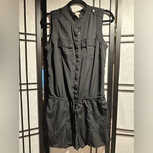 Banana republic black romper size 6